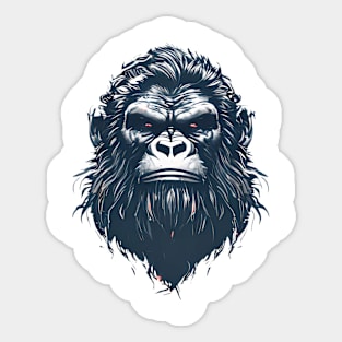 Bigfoot Face Sticker